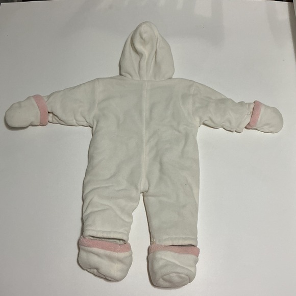 Mon Petit Vintage Y2K Baby Girl Snowsuit 6-9M Hooded Bunting Outfit Princess - Picture 6 of 6